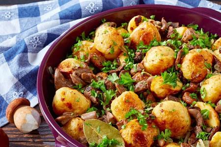 15 meilleures recettes de pommes de terre aux champignons au four