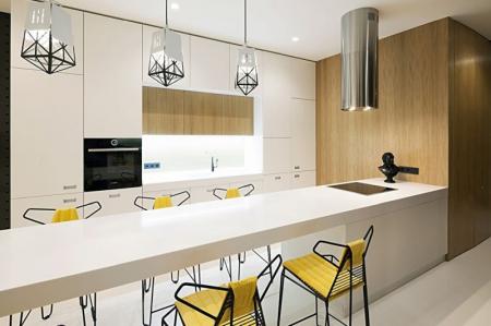 Appartement design 85 m² dans un style moderne, Kiev