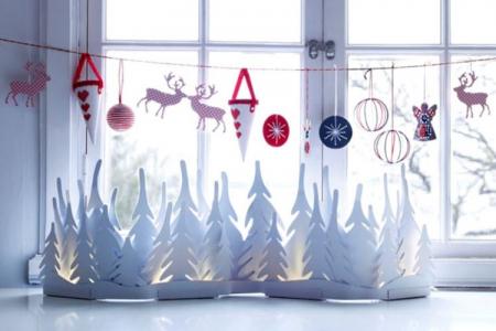 Décorations de fenêtre pour le nouvel an : de belles idées (50 photos)